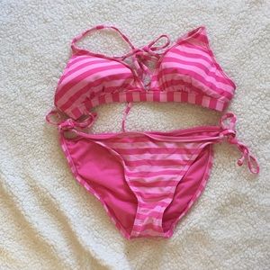 pink stripe bikini